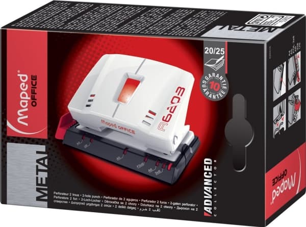 Maped Advanced Punch 25 ark Hvit (241364)