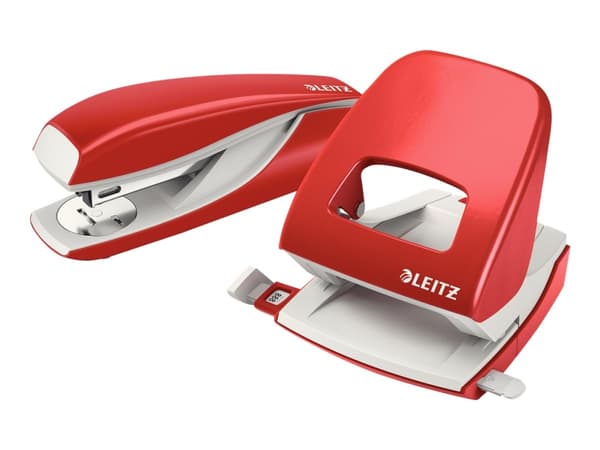 Leitz 5008, 30 arkkia, Punainen, Metalli, Muovi, 8 cm, 5,5 mm, 380 g