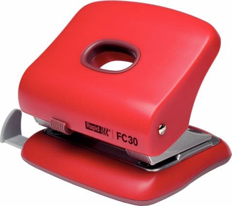 Rapid Fashion FC30 - Hullstanser - 30 ark / 3 mm - metall, ABS-plast - søtrød