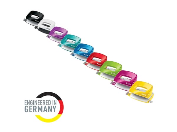 Leitz NeXXt WOW Mini hullstanser, 2 hull, 10 ark, gul