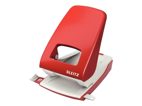 Leitz NeXXt - Hullstanser - 40 ark / 4 mm - metall - rød