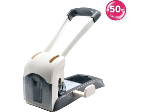 KW-TRIO metallinen arkistolävistys KW-triO LEVER-TECH 09556 harmaa 200 kortin 2-reikäinen rei'itin