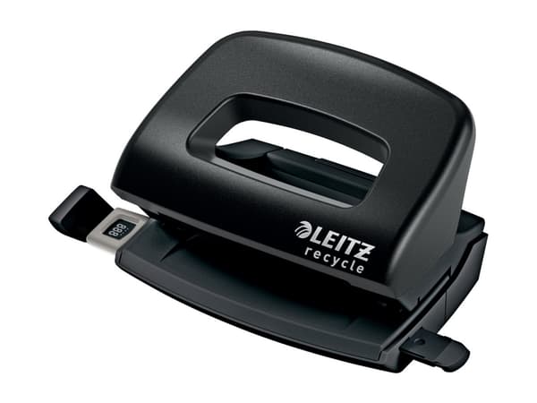 Leitz NeXXt Recycle - Hullstanser - mini - 10 ark / 1 mm - plast, metall - svart