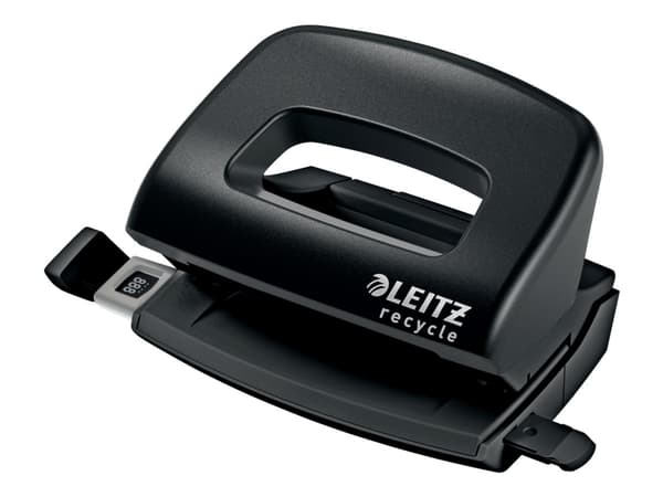Leitz NeXXt Recycle - Hullstanser - mini - 10 ark / 1 mm - plast, metall - svart