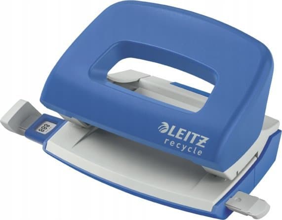 Leitz NeXXt Recycle - Hullstanser - mini - 10 ark / 1 mm - plast, metall - blå