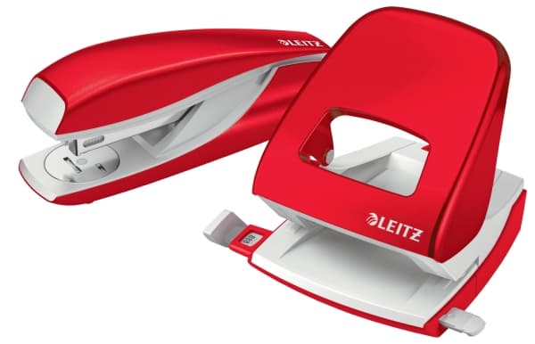 Leitz NeXXt WOW - Hullstanser - 30 ark / 3 mm - metall - rød