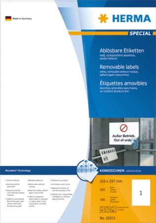 Herma Etiketter Movables 210x297 (100)