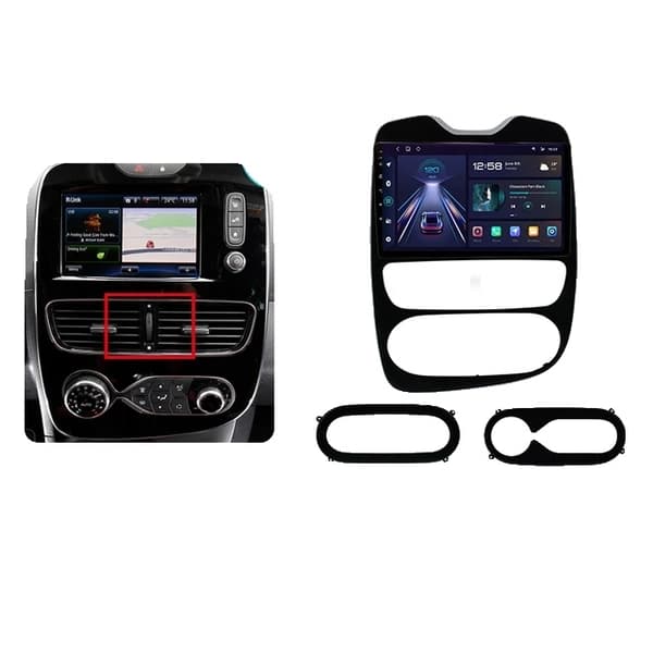 Carplay-bilradio, trådløs, Renault Clio 4, WiFi 2GB-32GB B-2 4G-WIFI 2-32GB A