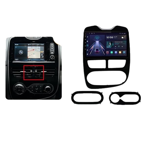 Carplay-bilradio, trådløs, Renault Clio 4, WiFi 2GB-32GB B-2