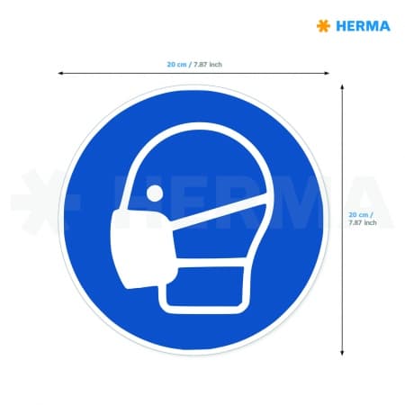 HERMA Etikett "Bruk munnbind" 20 (5) (1 stk.)