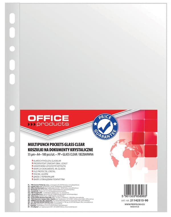 Crystal Office Pouch A4/100 55 mic Transparent 21142515-90