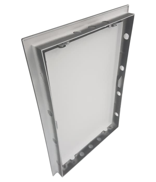 Inspektionsdörr svart 200x200 mm