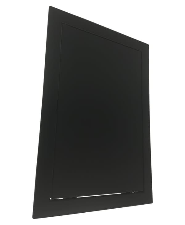 Inspektionsdörr svart 200x200 mm