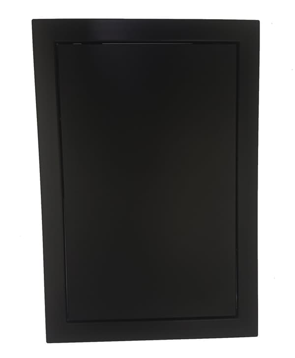 Inspektionsdörr svart 200x200 mm