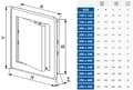 Miniatyrbillede 2 af 3: Inspektionsdør hvid 250x330 mm ABS