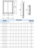 Miniatyrbillede 2 af 3: Inspektionsdør hvid 400x600mm ABS