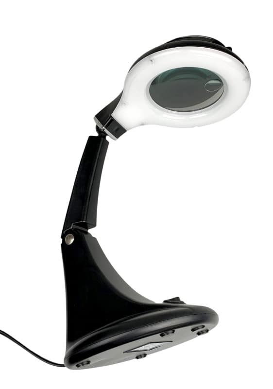 ROOKS VERKSTAD FÖRSTÖRSGLAS X3 - X12 MED LED-BELYSNING, LAMPA MED FÖRSTÖRSGLAS