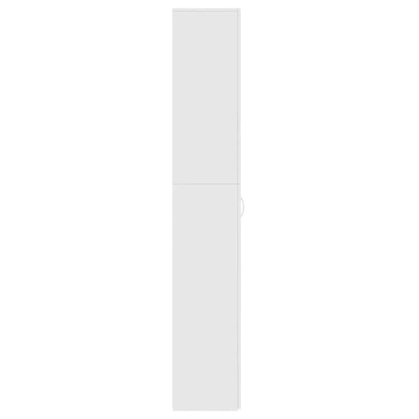 vidaXL Kontorsskåp vit 60x32x190 cm spånskiva