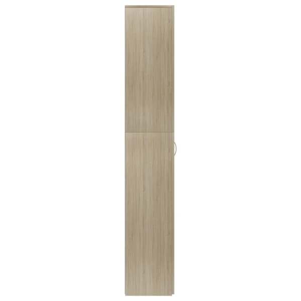 vidaXL Toimistokaappi Sonoma-tammi 60x32x190 cm lastulevy