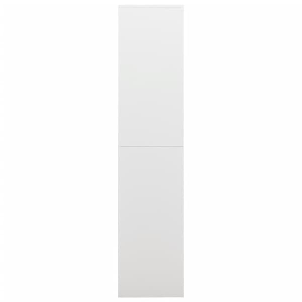 vidaXL skab med lås 90x40x180 cm stål hvid
