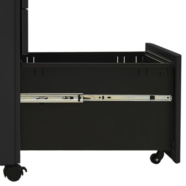 vidaXL Mobilt arkivskap antrasitt 30x45x59 cm stål