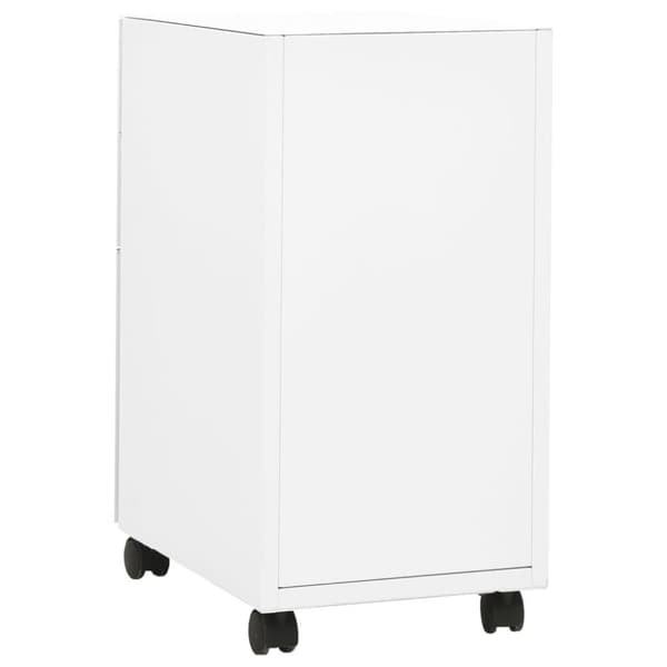 vidaXL Hurts vit 30x45x59 cm stål