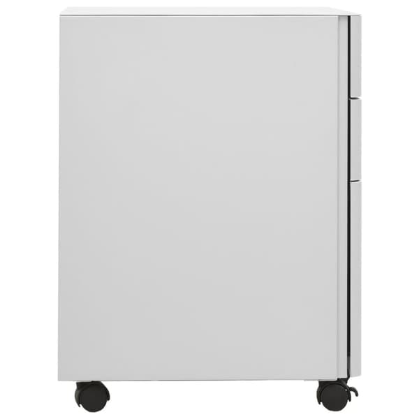 vidaXL Mobilt arkivskap lysegrå 30x45x59 cm stål