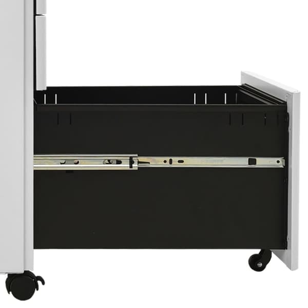vidaXL mobilt arkivskab 30x45x59 cm stål lysegrå