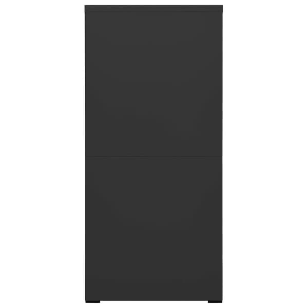 vidaXL Arkivskap 46x62x133 cm stål antrasitt