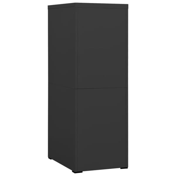 vidaXL Arkivskap 46x62x133 cm stål antrasitt