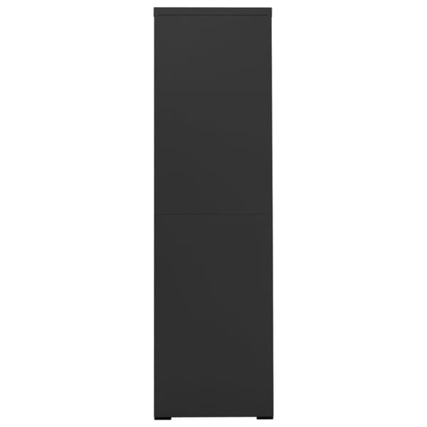 vidaXL Arkistokaappi antrasiitti 90x46x164 cm teräs