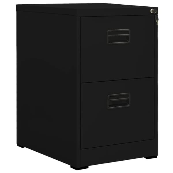 vidaXL arkivskab 46x62x72,5 cm stål sort