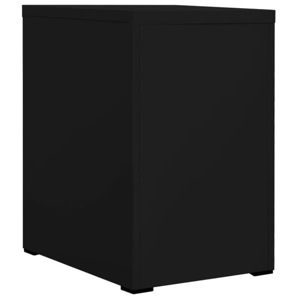 vidaXL Arkivskap 46x62x72,5 cm stål svart