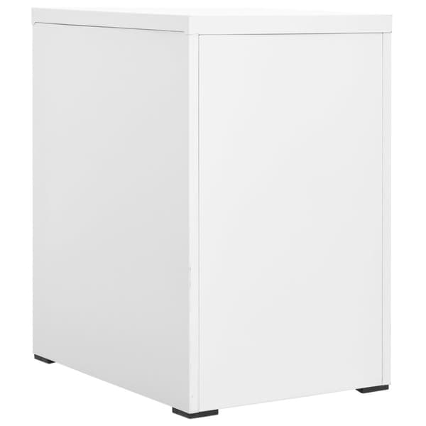 vidaXL Arkistokaappi valkoinen 46x62x72,5 cm teräs