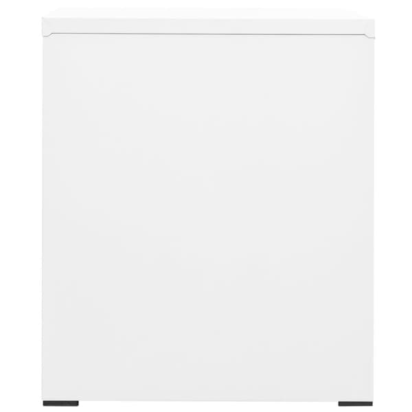 vidaXL Arkistokaappi valkoinen 46x62x72,5 cm teräs