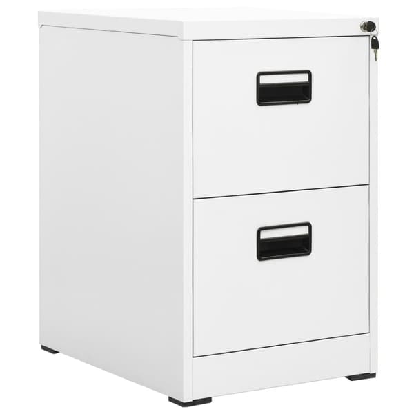 vidaXL Arkistokaappi valkoinen 46x62x72,5 cm teräs