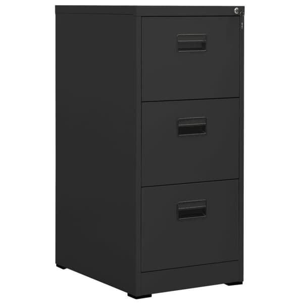 vidaXL Arkivskap 46x62x102,5 cm stål antrasitt