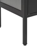 Miniatyrbillede 9 af 9: Kontorskab Sort Stål 90 x 35 x 111 cm Metal 2 døre Glas Front