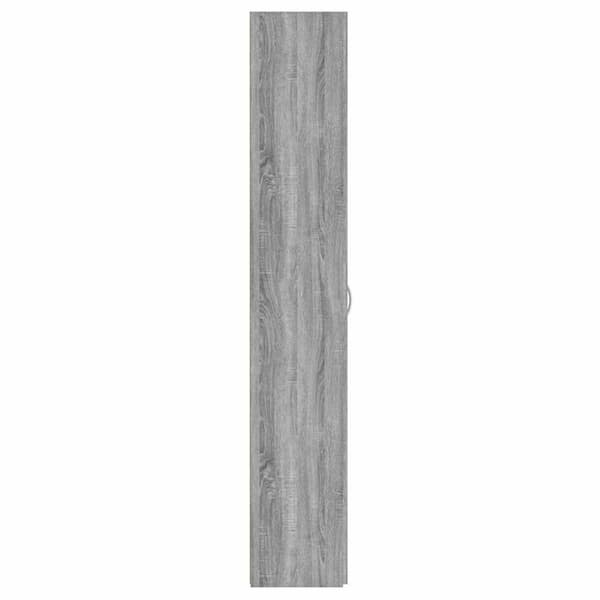 vidaXL Kontorskap grå sonoma 60x32x190 cm konstruert tre