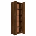 Pikkukuva 7 / 10: vidaXL Toimistokaappi ruskea tammi 60x32x190 cm tekninen puu