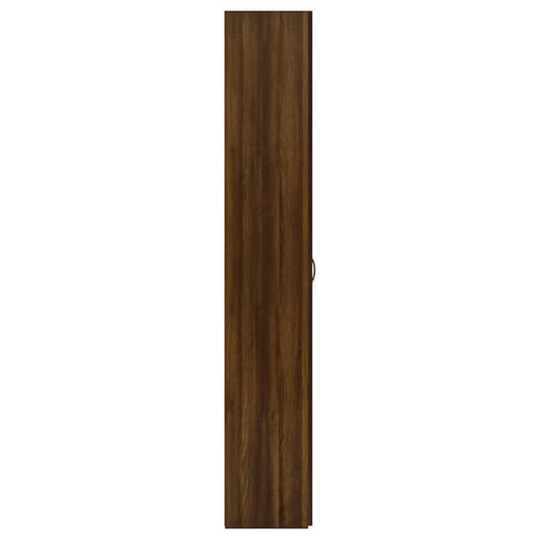 vidaXL Toimistokaappi ruskea tammi 60x32x190 cm tekninen puu