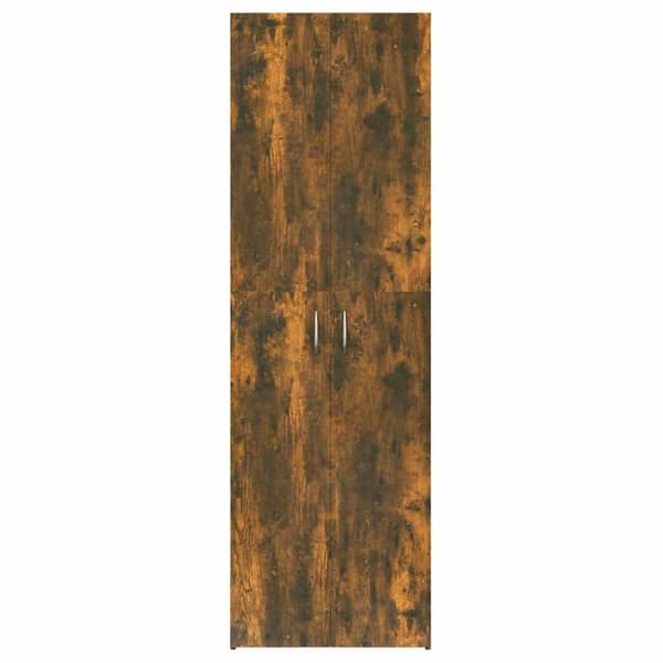 vidaXL kontorskab 60x32x190 cm konstrueret træ røget egetræ