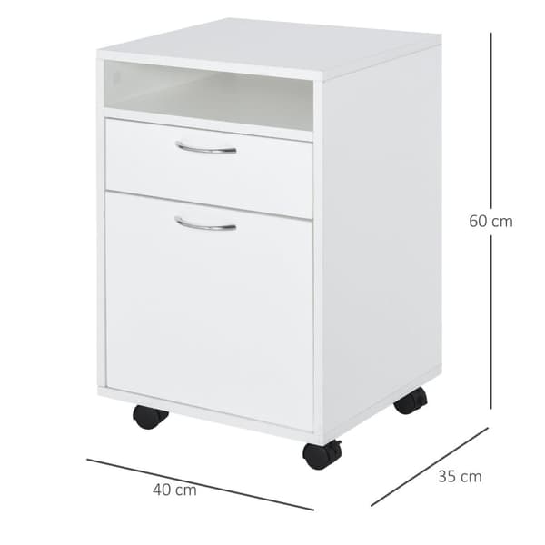 Nancy's Santa Rosa Archiefkast - Ladeblok - Metaal - Kantoorkast - Rolcontainer - Wit