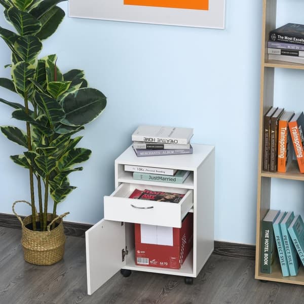 Nancy's Santa Rosa Archiefkast - Ladeblok - Metaal - Kantoorkast - Rolcontainer - Wit