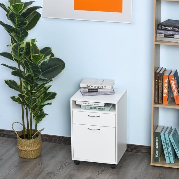Nancy's Santa Rosa Archiefkast - Ladeblok - Metaal - Kantoorkast - Rolcontainer - Wit