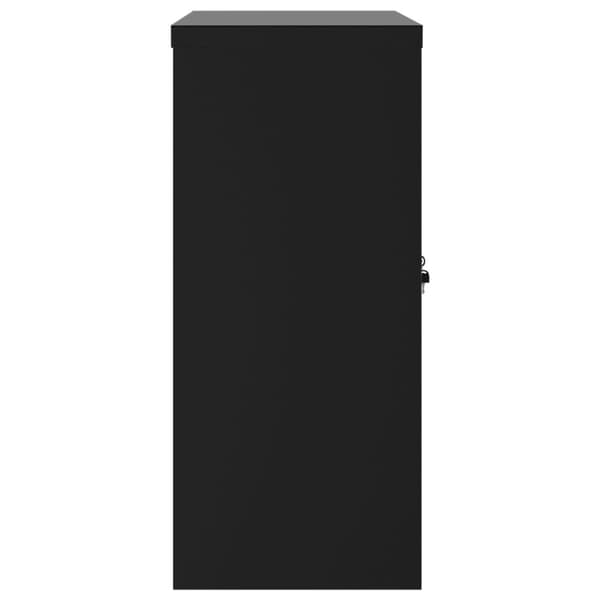 vidaXL Arkistokaappi musta 90x40x90 cm teräs
