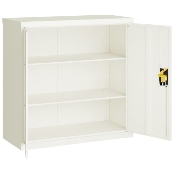 vidaXL arkivskab 90x40x90 cm stål hvid