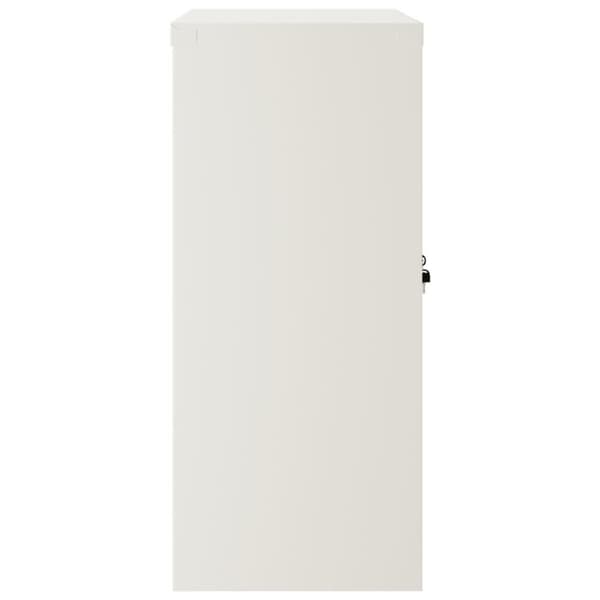 vidaXL arkivskab 90x40x90 cm stål hvid