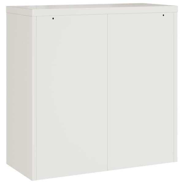 vidaXL arkivskab 90x40x90 cm stål hvid