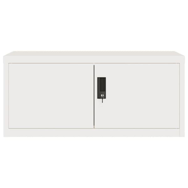 vidaXL arkivskab 90x40x40 cm stål hvid